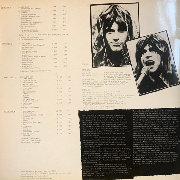 Dave Edmunds - Dave Edmunds, Rocker: Early Works 1968/1972 (2xVinyl, LP, Compilation) Very Good (VG) / Very Good Plus (VG+)