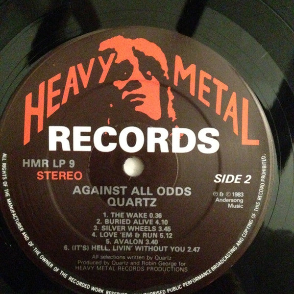 Quartz (10) - Against All Odds (Vinyl, LP, Album) Near Mint (NM or M-) / Near Mint (NM or M-)