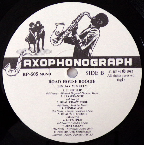 Big Jay McNeely - Roadhouse Boogie (Vinyl, LP, Compilation, Mono) Very Good Plus (VG+) / Very Good (VG)