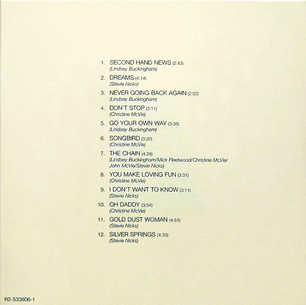 Fleetwood Mac - Rumours (CD, CD, DVD, CD, CD, Vinyl, Box Set, Album, Reissue, Remastered, Remastered, DVD-Video, NTSC, Remastered, Remastered, LP, Album, Reissue, Remastered, Deluxe Edition, Limited Edition) Near Mint (NM or M-) / Very Good Plus (VG+)