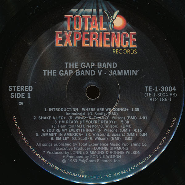 The Gap Band - Gap Band V - Jammin' (Vinyl, LP, Album) Very Good (VG) / Very Good (VG)