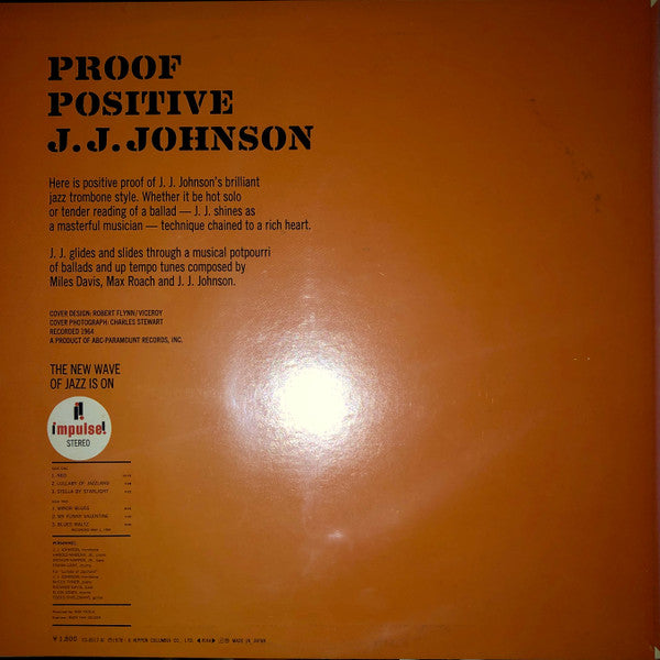 J.J. Johnson - Proof Positive (Vinyl, LP, Album, Limited Edition, R...