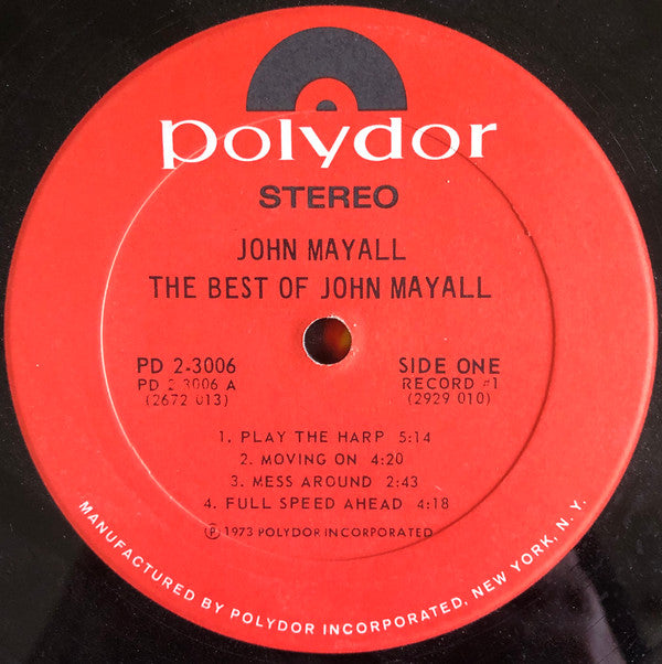 John Mayall - The Best Of John Mayall (2xVinyl, LP, Compilation) Good Plus (G+) / Good Plus (G+)