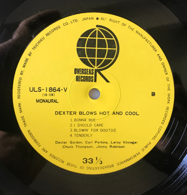 Dexter Gordon - Dexter Blows Hot And Cool (Vinyl, LP, Reissue, Mono)