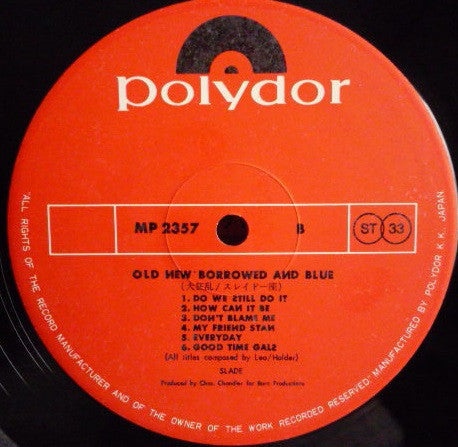 Slade - Old New Borrowed And Blue (Vinyl, LP, Album)