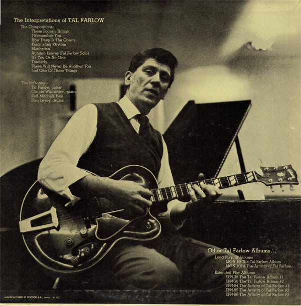 Tal Farlow - The Interpretations Of Tal Farlow (Vinyl, LP, Album, Reissue, Mono) Very Good (VG) / Good Plus (G+)