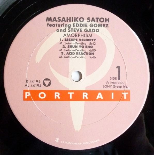 Masahiko Satoh - Amorphism (Vinyl, LP, Album) Very Good (VG) / Good Plus (G+)
