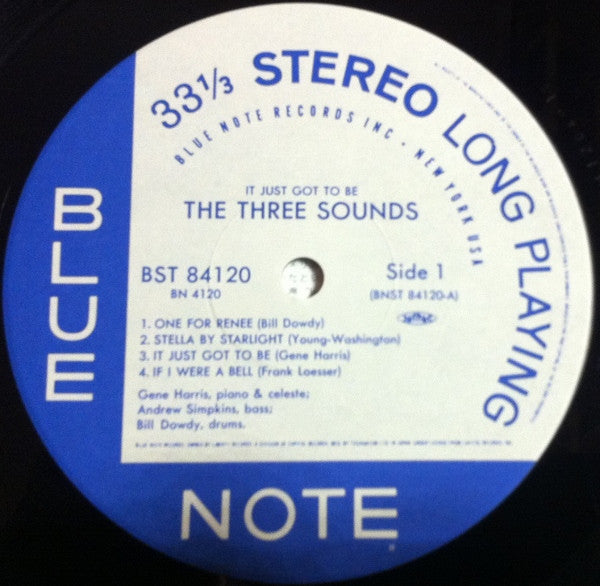 The Three Sounds - It Just Got To Be (Vinyl, LP, Album, Limited Edition, Reissue, Stereo) Very Good Plus (VG+) / Near Mint (NM or M-)