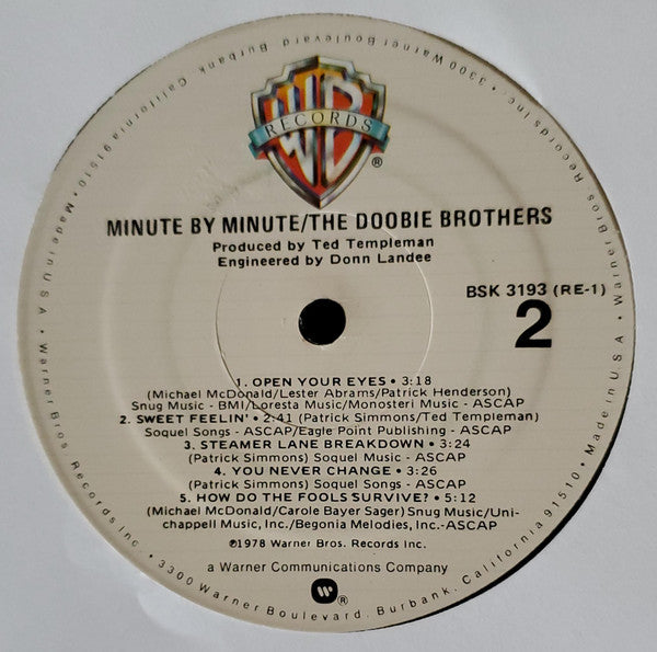 The Doobie Brothers - Minute By Minute (Vinyl, LP, Album)