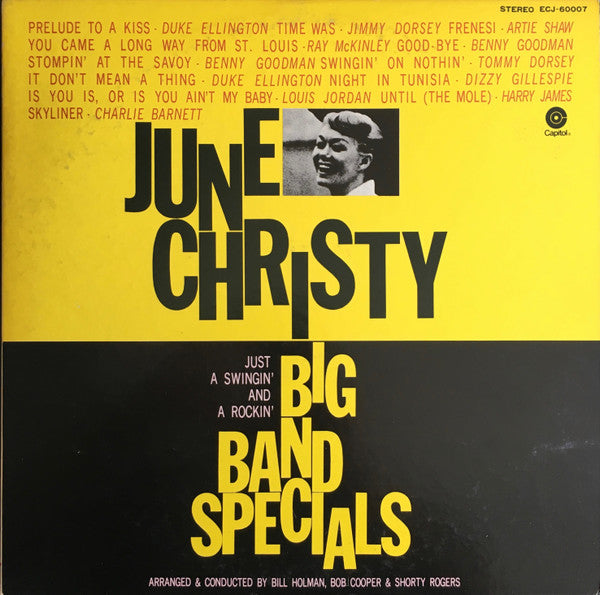 June Christy - Big Band Specials (Vinyl, LP, Album, Reissue, Stereo) Very Good Plus (VG+) / Very Good (VG)