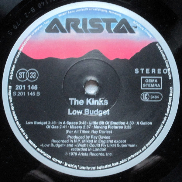 The Kinks - Low Budget (Vinyl, LP, Album, Reissue) Very Good Plus (VG+) / Very Good Plus (VG+)