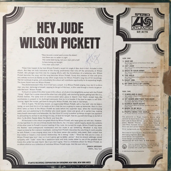 Wilson Pickett - Hey Jude (Vinyl, LP, Album) Very Good (VG) / Fair (F)
