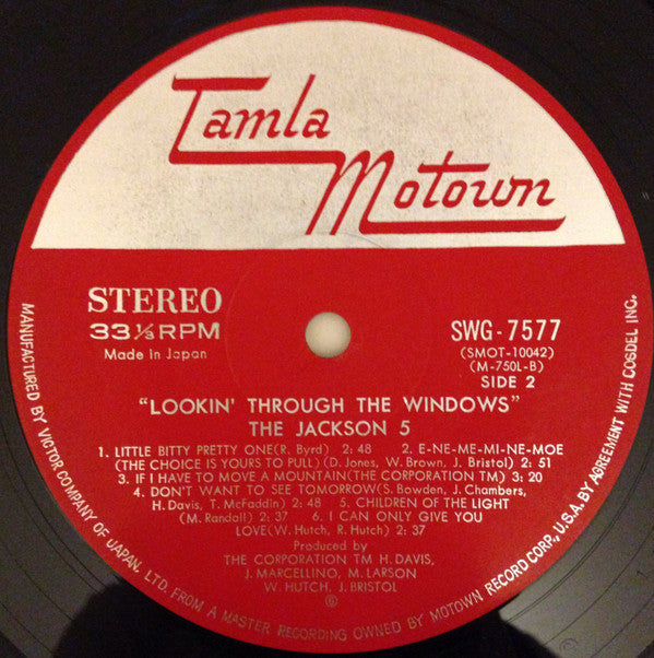 The Jackson 5 - Lookin' Through The Windows (Vinyl, LP, Album, Stereo)