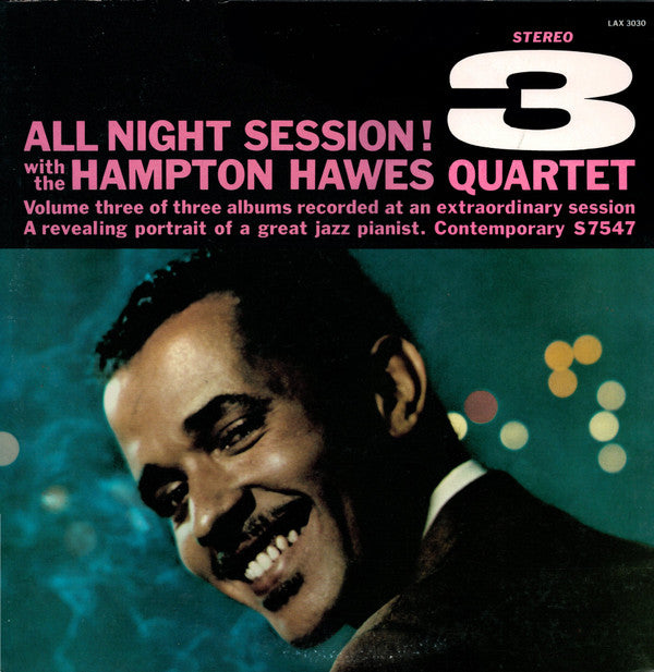 Hampton Hawes Quartet - All Night Session, Vol. 3 (Vinyl, LP, Album, Limited Edition, Reissue, Stereo) Very Good (VG) / Very Good (VG)