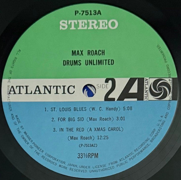 Max Roach - Drums Unlimited (Vinyl, LP, Album, Reissue, Stereo)