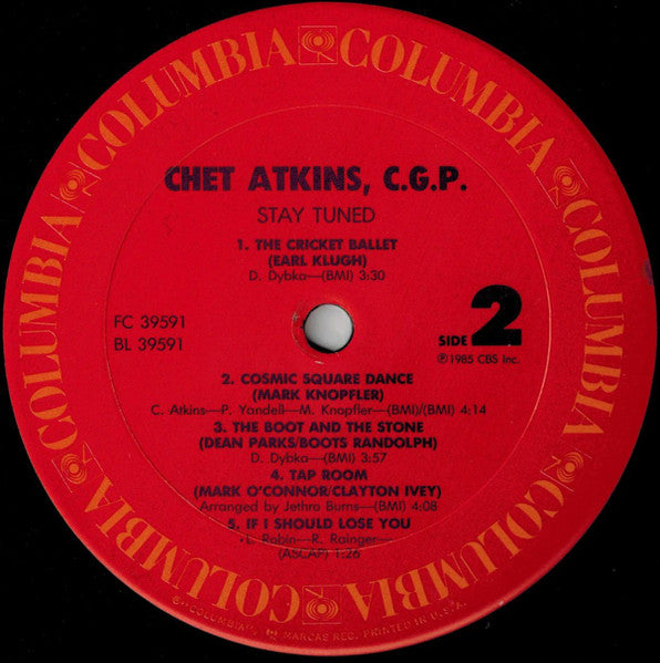 Chet Atkins - Stay Tuned (Vinyl, LP, Album) Very Good (VG) / Very Good Plus (VG+)