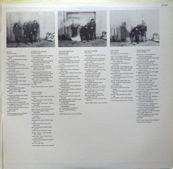 Little Feat - Sailin' Shoes (Vinyl, LP, Album, Reissue) Very Good (VG) / Very Good (VG)