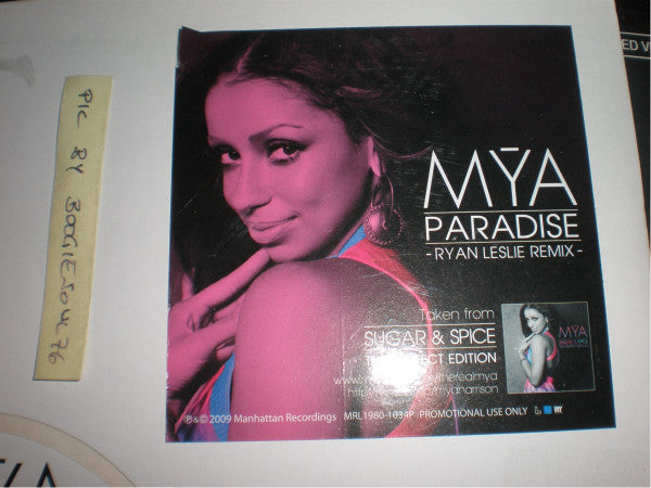 Mya - Paradise (Ryan Leslie Remix) (Vinyl, 12", Single, Promo) Very Good Plus (VG+) / Very Good Plus (VG+)