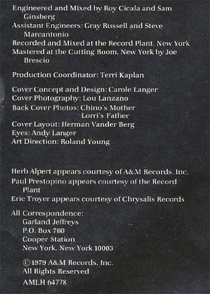 Garland Jeffreys - American Boy & Girl (Vinyl, LP, Album) Very Good (VG) / Very Good Plus (VG+)