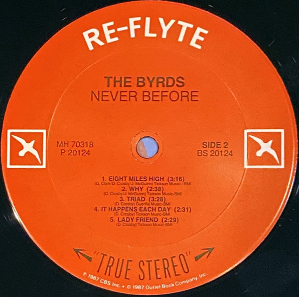 The Byrds - Never Before (Vinyl, LP, Album, Stereo, Mono) Very Good Plus (VG+) / Very Good Plus (VG+)
