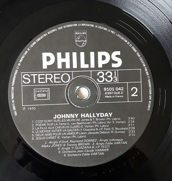 Johnny Hallyday - Vie (Vinyl, LP, Album, Reissue, Stereo) Very Good Plus (VG+) / Good Plus (G+)