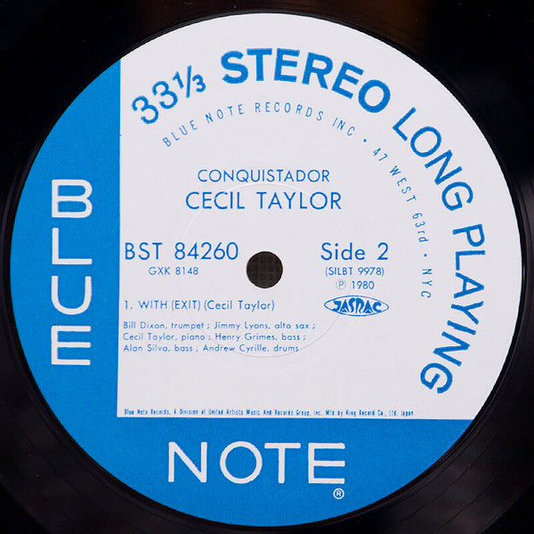 Cecil Taylor - Conquistador! (Vinyl, LP, Album, Stereo, Reissue) Near Mint (NM or M-) / Very Good Plus (VG+)