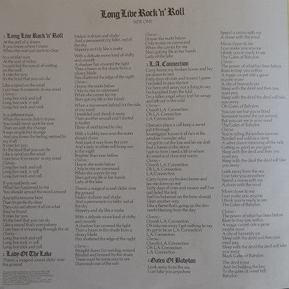 Rainbow - Long Live Rock 'N' Roll (Vinyl, LP, Album, Reissue, Stereo) Very Good Plus (VG+) / Very Good Plus (VG+)