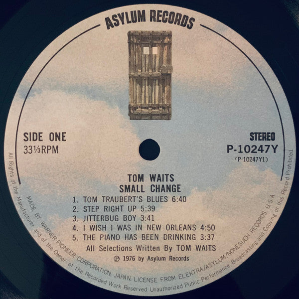 Tom Waits - Small Change (Vinyl, LP, Album, Stereo) Very Good Plus (VG+) / Good Plus (G+)