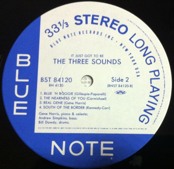 The Three Sounds - It Just Got To Be (Vinyl, LP, Album, Limited Edition, Reissue, Stereo) Near Mint (NM or M-) / Near Mint (NM or M-)
