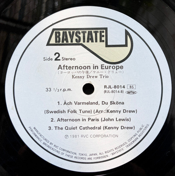 The Kenny Drew Trio - Afternoon In Europe (Vinyl, LP, Album, Stereo)