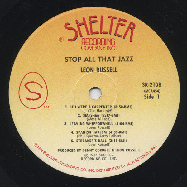 Leon Russell - Stop All That Jazz (Vinyl, LP, Album) Good Plus (G+) / Good Plus (G+)