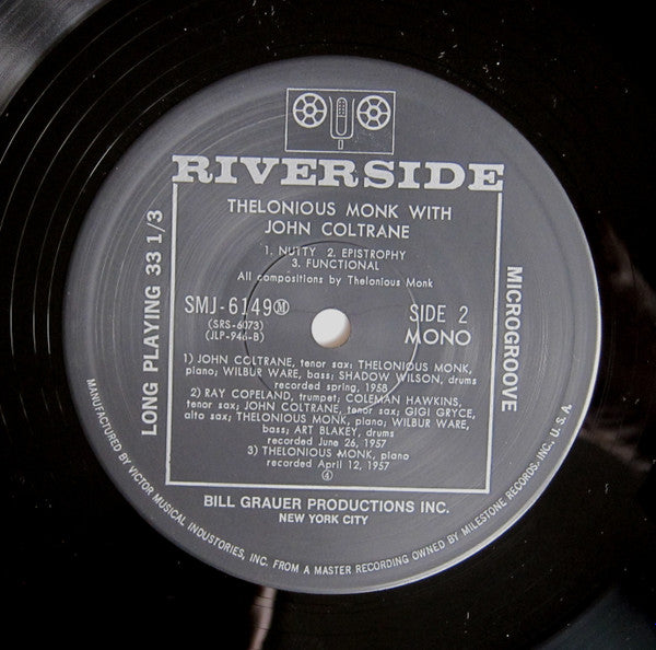 Thelonious Monk - Thelonious Monk With John Coltrane (Vinyl, LP, Al...