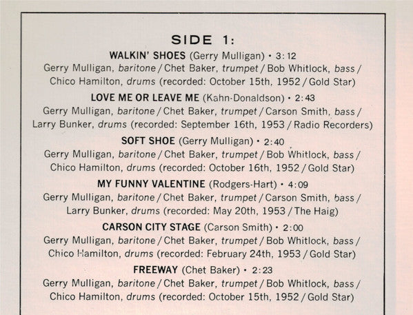 Gerry Mulligan - Timeless (Vinyl, LP, Compilation, Reissue, Stereo) Very Good (VG) / Very Good (VG)