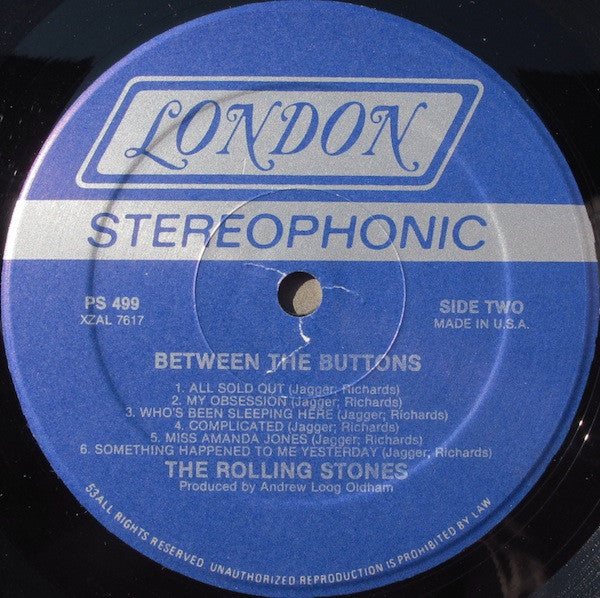 The Rolling Stones - Between The Buttons (Vinyl, LP, Album, Reissue, Stereo) Good Plus (G+) / Good Plus (G+)