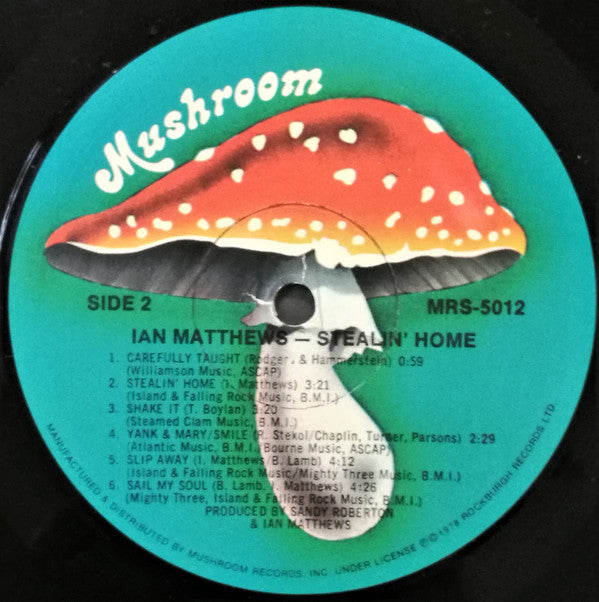Iain Matthews - Stealin' Home (Vinyl, LP, Album, Stereo) Good Plus (G+) / Very Good (VG)