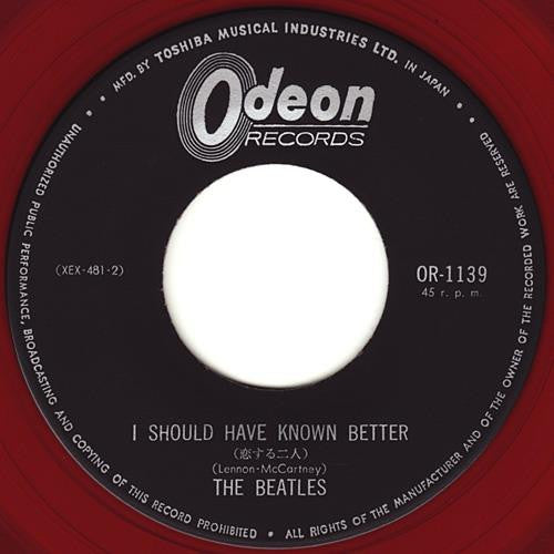 The Beatles - I Should Have Known Better / I'll Cry Instead (Vinyl, 7", 45 RPM, Single, Mono) Very Good Plus (VG+) / Very Good (VG)