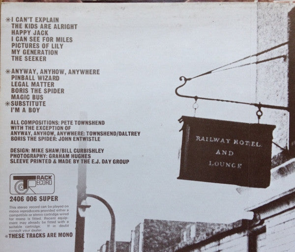 The Who - Meaty Beaty Big & Bouncy (Vinyl, LP, Compilation, Stereo, Mono) Very Good Plus (VG+) / Very Good (VG)