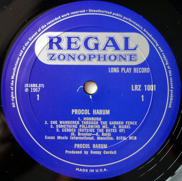 Procol Harum - Procol Harum (Vinyl, Vinyl, Vinyl, All Media, LP, Album, Reissue, Remastered, Mono, 12", 33 ⅓ RPM, 45 RPM, Mono, 7", 45 RPM, Stereo) Very Good Plus (VG+) / Very Good Plus (VG+)