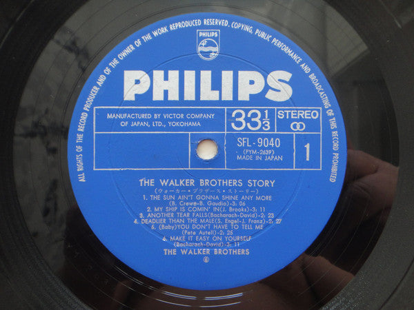 The Walker Brothers - The Walker Brothers Story = ウォーカー・ブラザース・ストーリー (2xVinyl, LP, Compilation, Stereo) Very Good Plus (VG+) / Good Plus (G+)