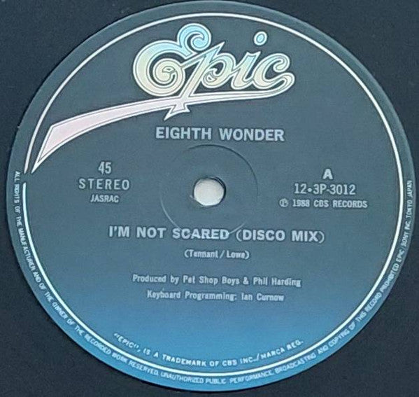 Eighth Wonder - I'm Not Scared (Vinyl, 12", Maxi-Single, Single) Near Mint (NM or M-) / Very Good Plus (VG+)
