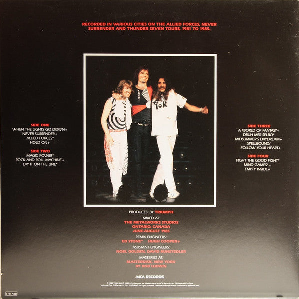 Triumph (2) - Stages (2xVinyl, LP) Near Mint (NM or M-) / Near Mint (NM or M-)