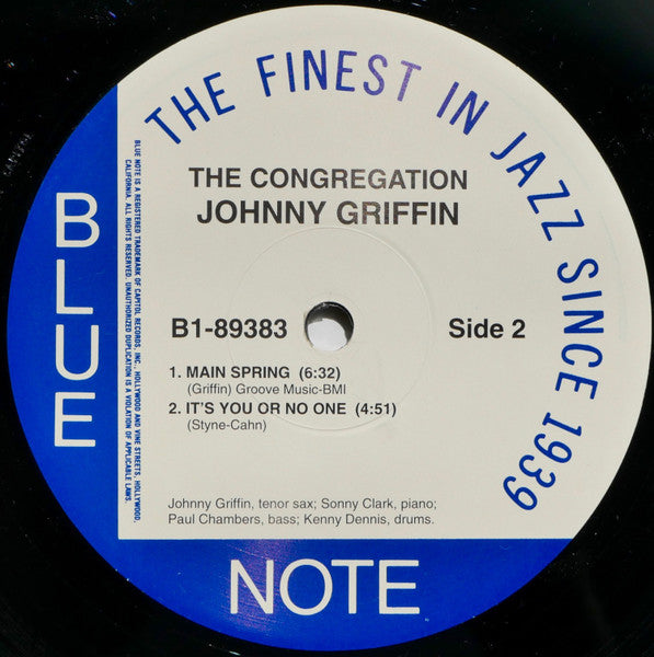 Johnny Griffin - The Congregation (Vinyl, LP, Album, Limited Edition, Reissue, Remastered) Near Mint (NM or M-) / Near Mint (NM or M-)