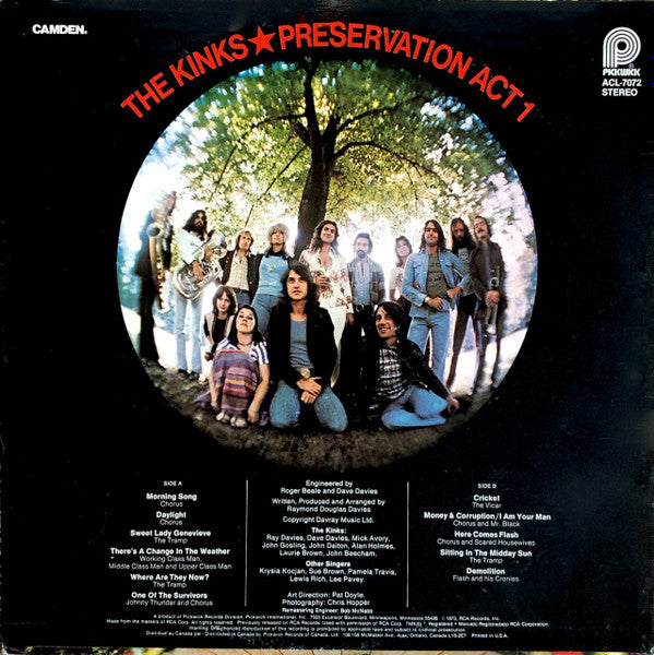 The Kinks - Preservation Act 1 (LP, Album, Reissue) - Very Good (VG) / Good Plus (G+)