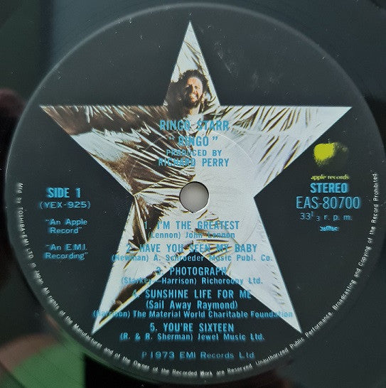 Ringo Starr - Ringo (Vinyl, LP, Album, Reissue)