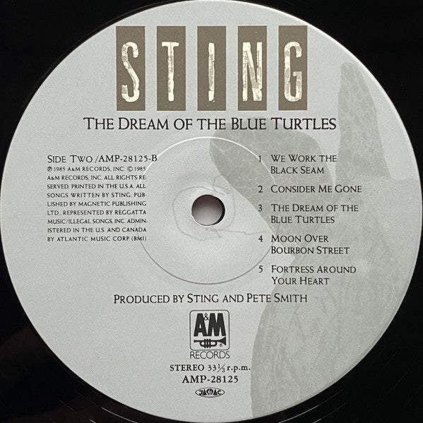 Sting - The Dream Of The Blue Turtles (Vinyl, LP, Album) Very Good Plus (VG+) / Very Good Plus (VG+)