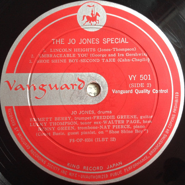 Jo Jones - The Jo Jones Special (Vinyl, LP, Album) Very Good (VG) / Very Good (VG)