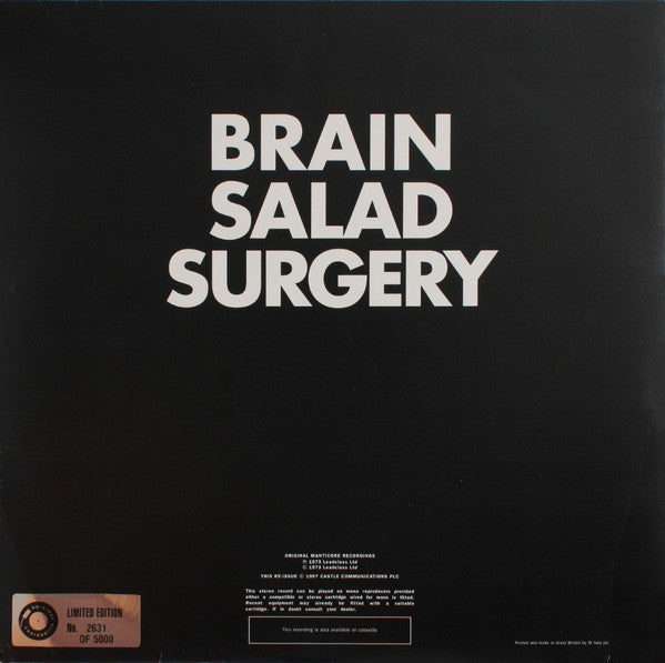 Emerson, Lake & Palmer - Brain Salad Surgery (Vinyl, Vinyl, LP, Album, Limited Edition, Numbered, Reissue, Remastered, 7", Single Sided, Limited Edition, Numbered, Remastered) Very Good (VG) / Very Good (VG)