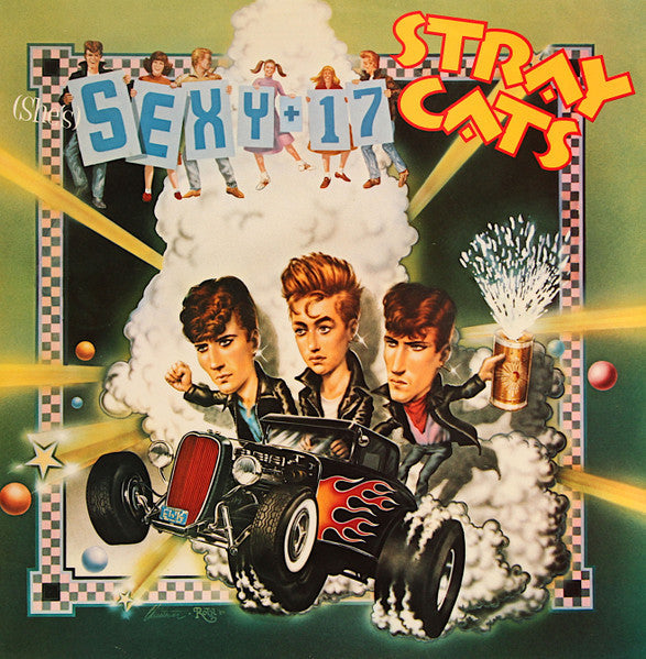 Stray Cats - (She's) Sexy + 17 (Vinyl, 12", 45 RPM, Single) Very Good Plus (VG+) / Very Good Plus (VG+)