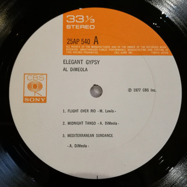 Al Di Meola - Elegant Gypsy (Vinyl, LP, Album)