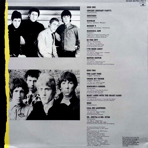 The Who - Rarities Vol. 1 "1966-1968" (Vinyl, LP, Compilation) Very Good Plus (VG+) / Good Plus (G+)